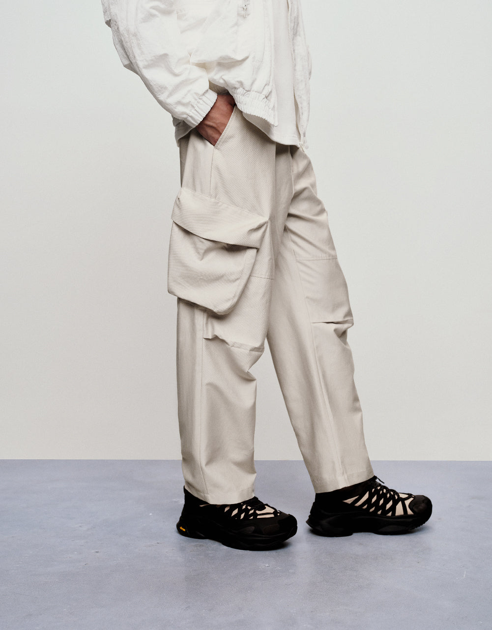 Drawstring Waist Straight Pants