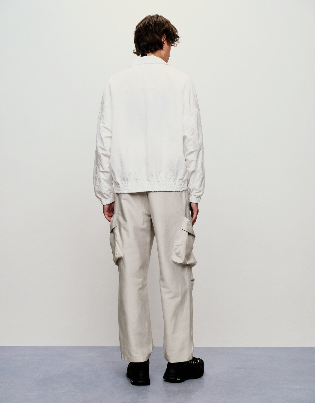 Drawstring Waist Straight Pants