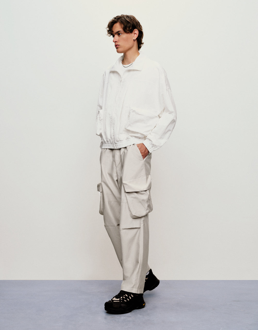 Drawstring Waist Straight Pants