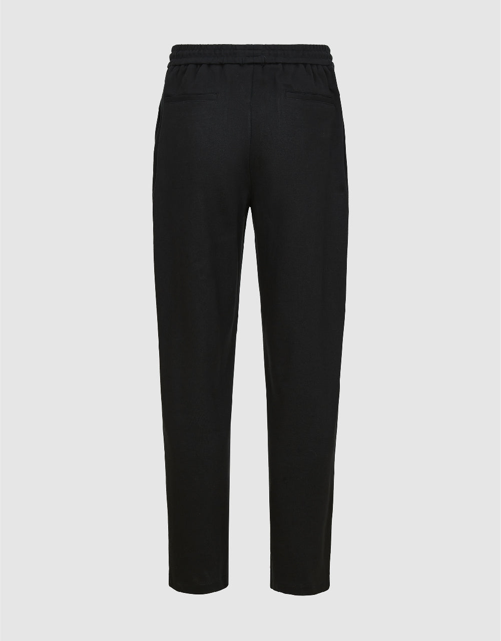 Drawstring Waist Knitted Straight Pants
