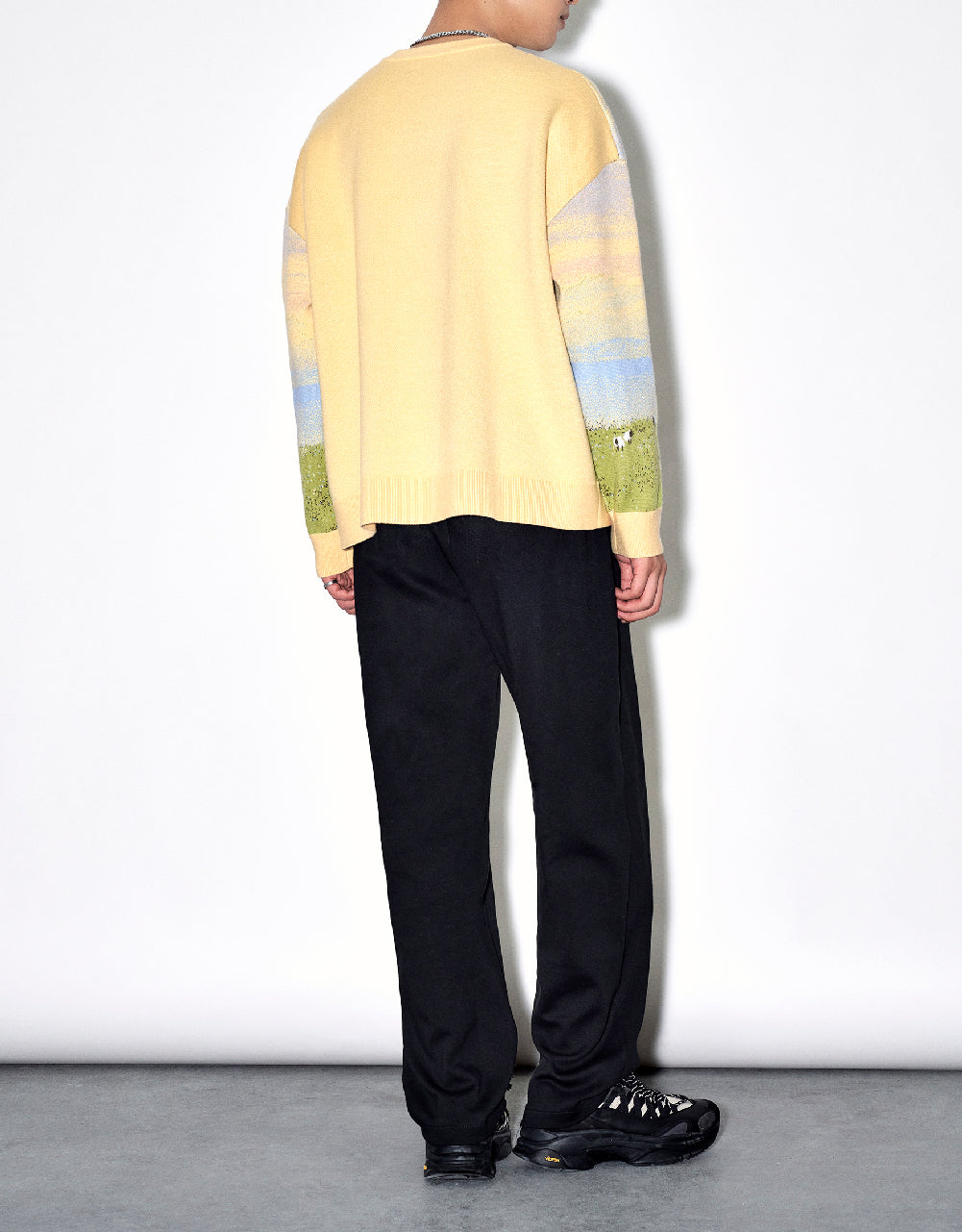 Drawstring Waist Knitted Straight Pants