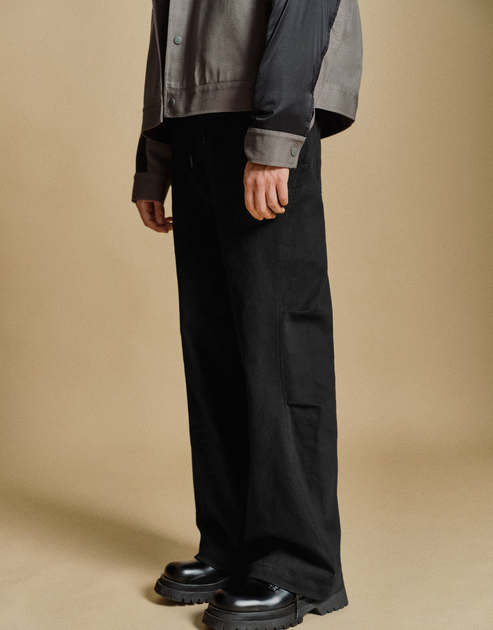 Drawstring Waist Straight Pants