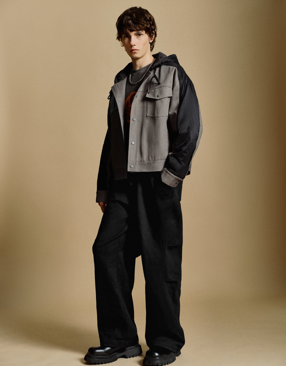 Drawstring Waist Straight Pants