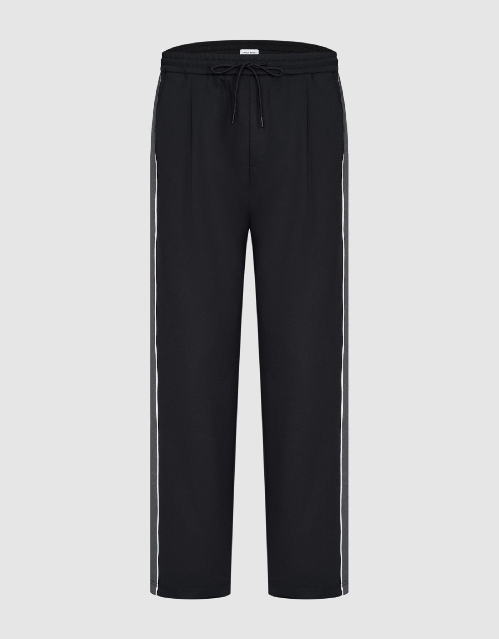 Drawstring Waist Knitted Wide-Leg Pants