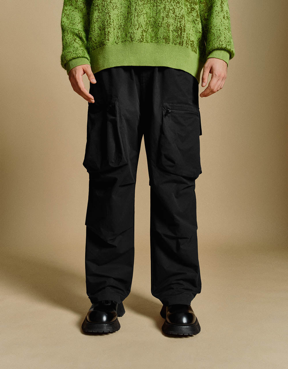 Drawstring Waist Straight Pants