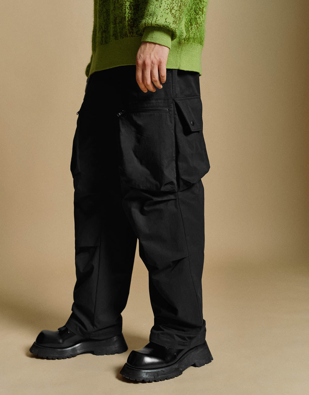 Drawstring Waist Straight Pants