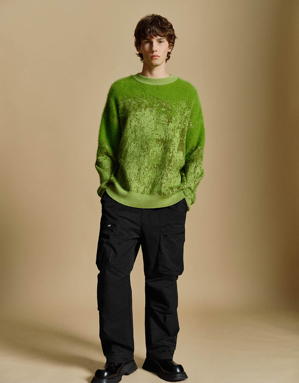 Drawstring Waist Straight Pants