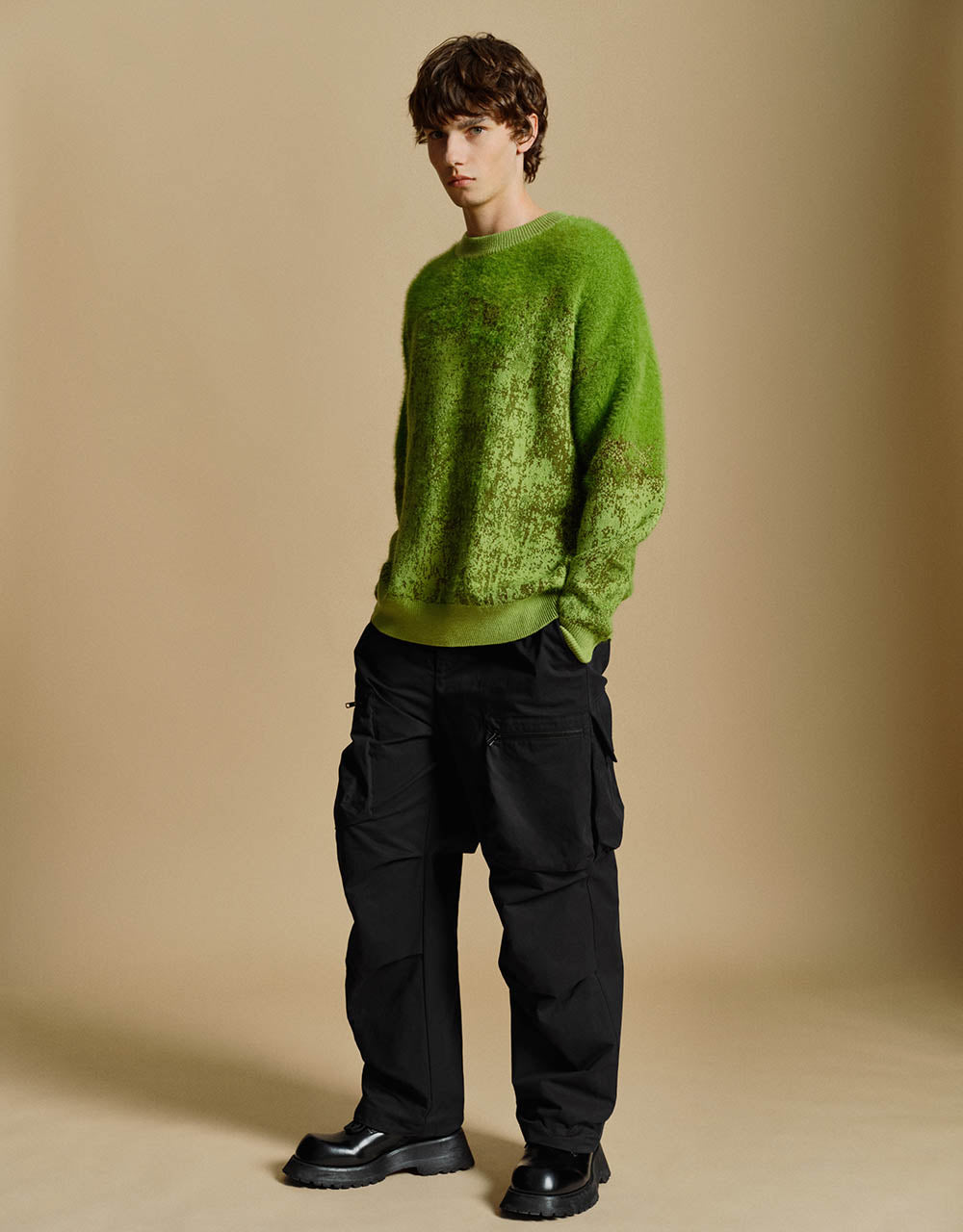 Drawstring Waist Straight Pants