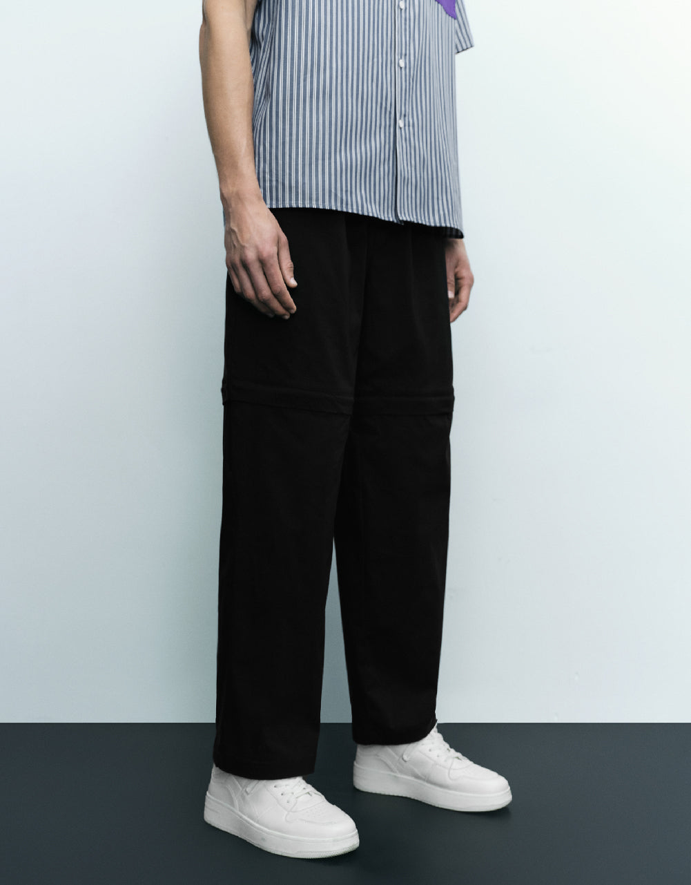 Drawstring Waist Straight Pants