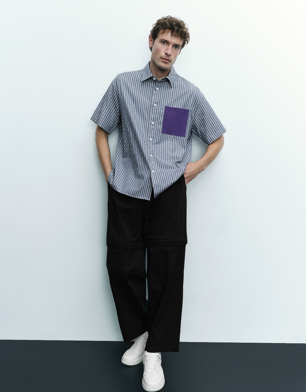 Drawstring Waist Straight Pants