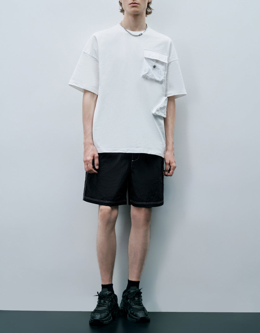 Drawstring Waist Shorts