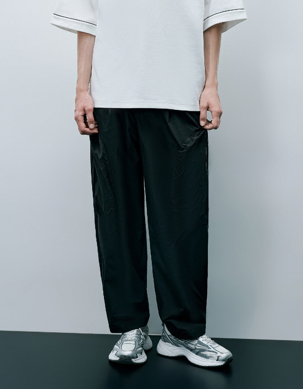 Multi-Pocket Straight Pants