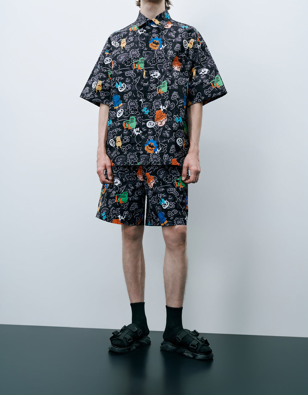 Graffiti Printed Shorts