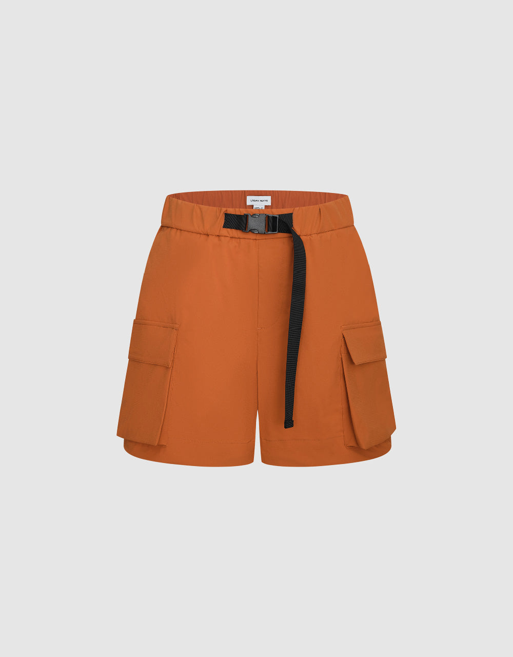 Elastic Waist Shorts With Pockets