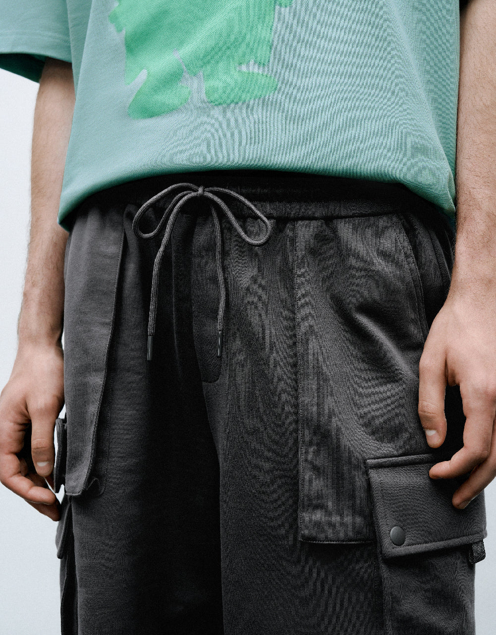 Drawstring Waist Shorts With Pockets