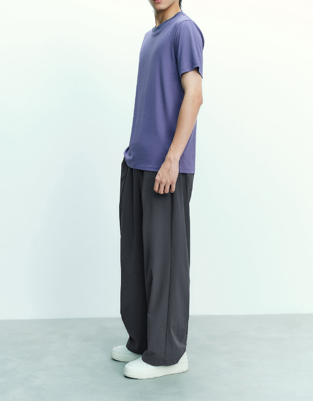 Drawstring Waist Straight Pants