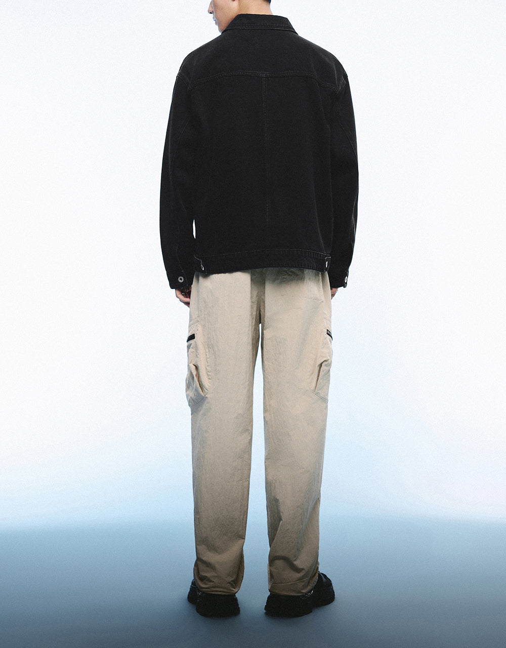 Drawstring Waist Straight Pants