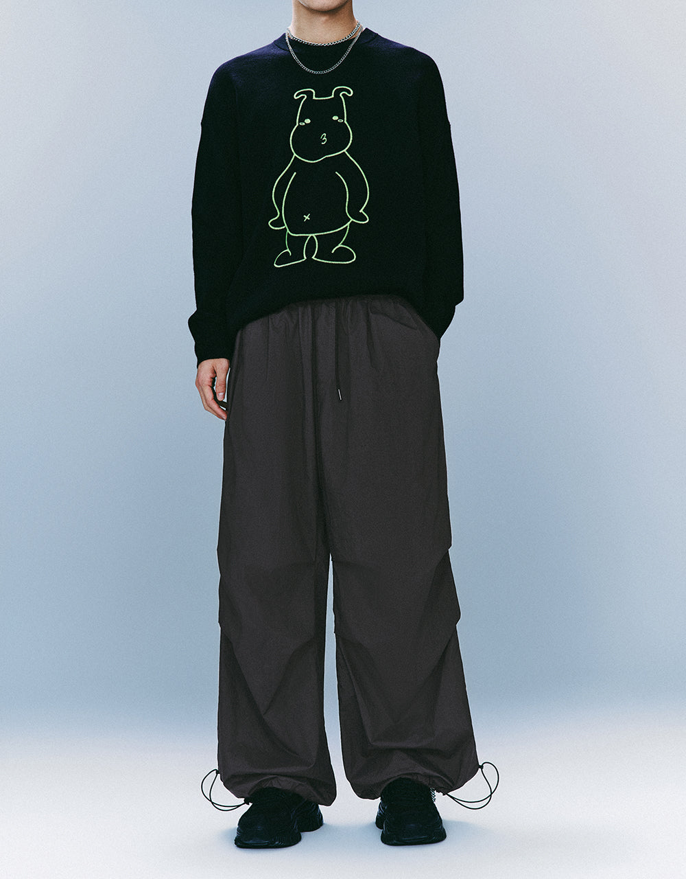 Elastic Waist Multi-Pocket Jogger Pants