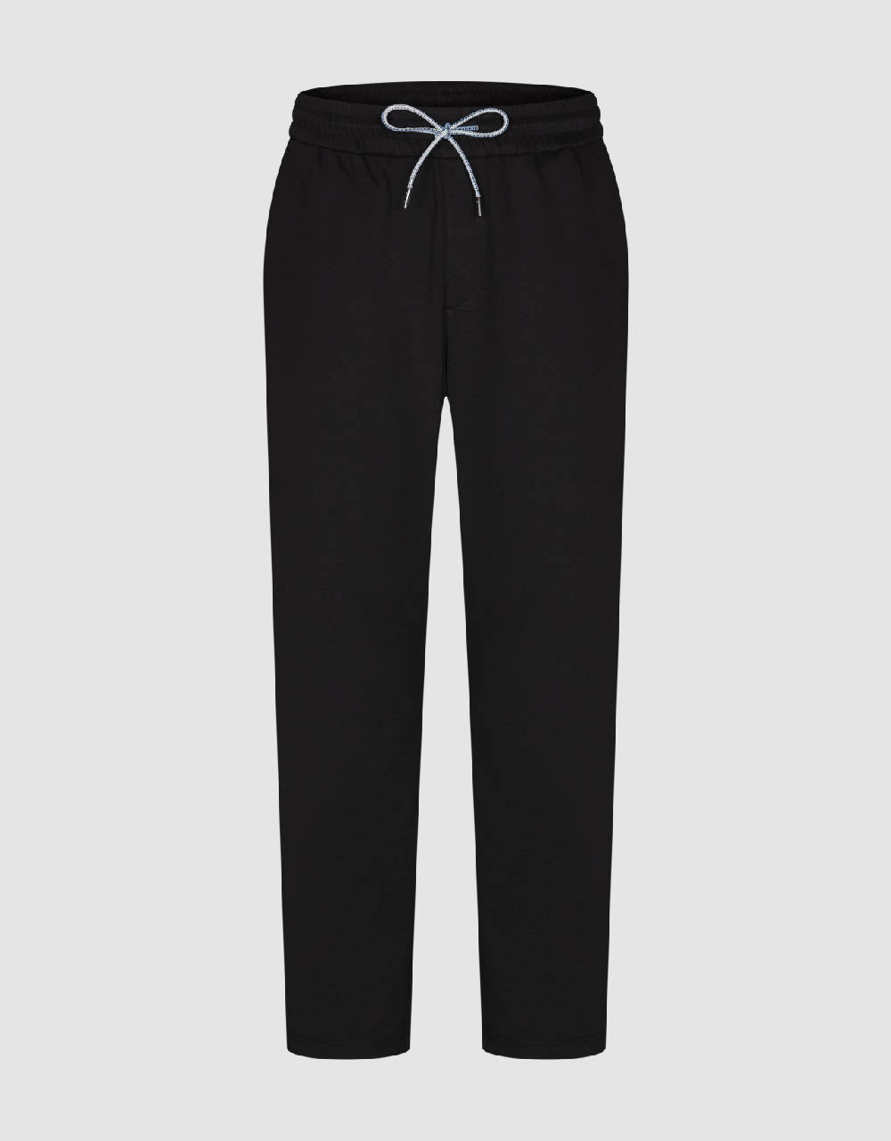 Drawstring Waist Knitted Straight Pants