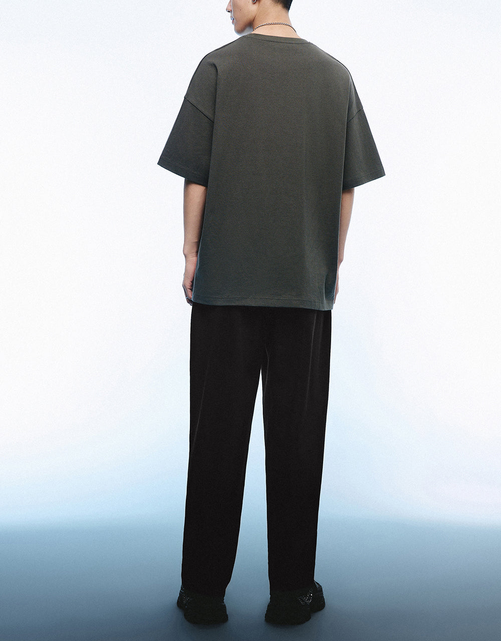 Drawstring Waist Knitted Straight Pants