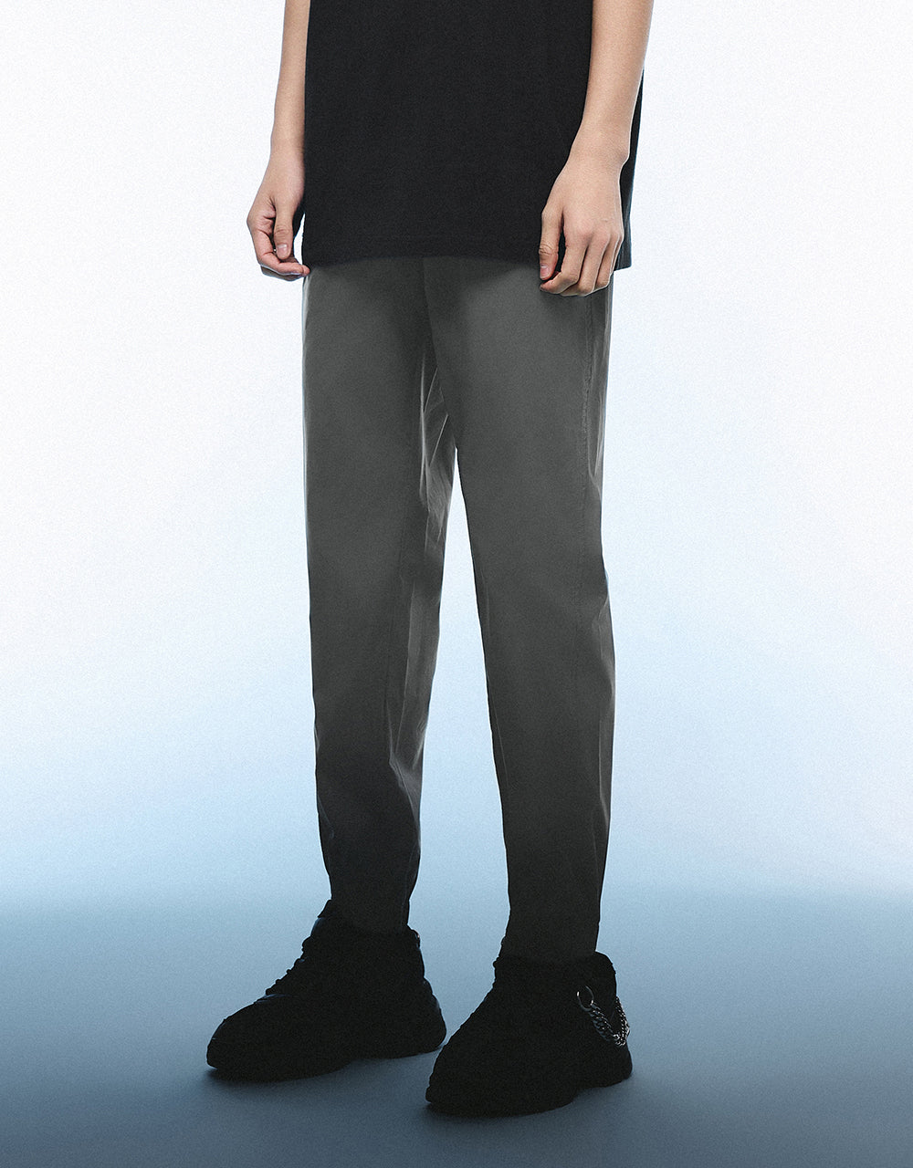 Drawstring Waist Knitted Jogger Pants