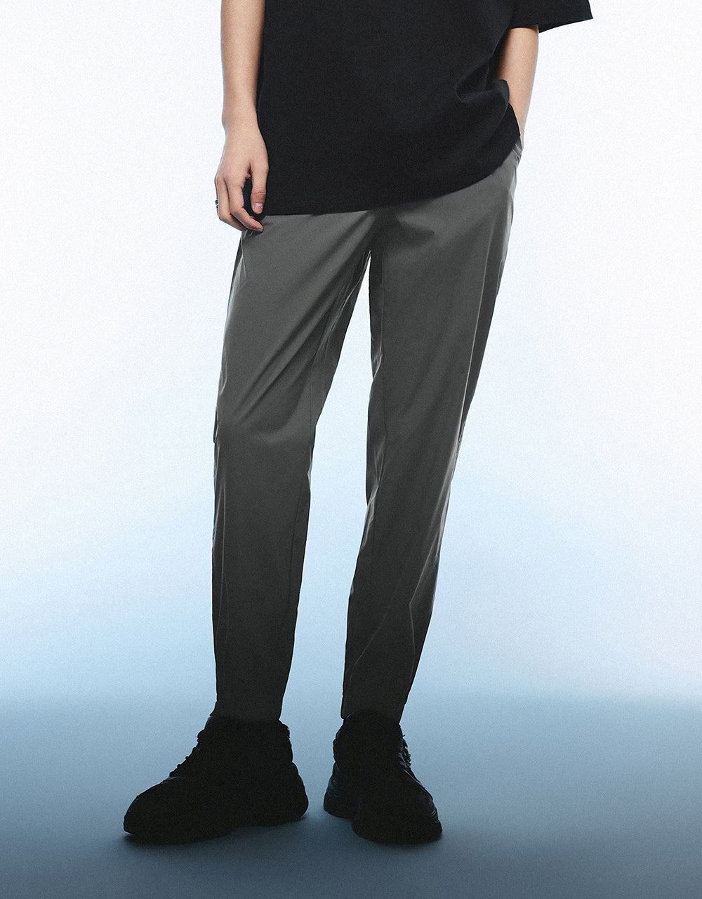 Drawstring Waist Knitted Jogger Pants