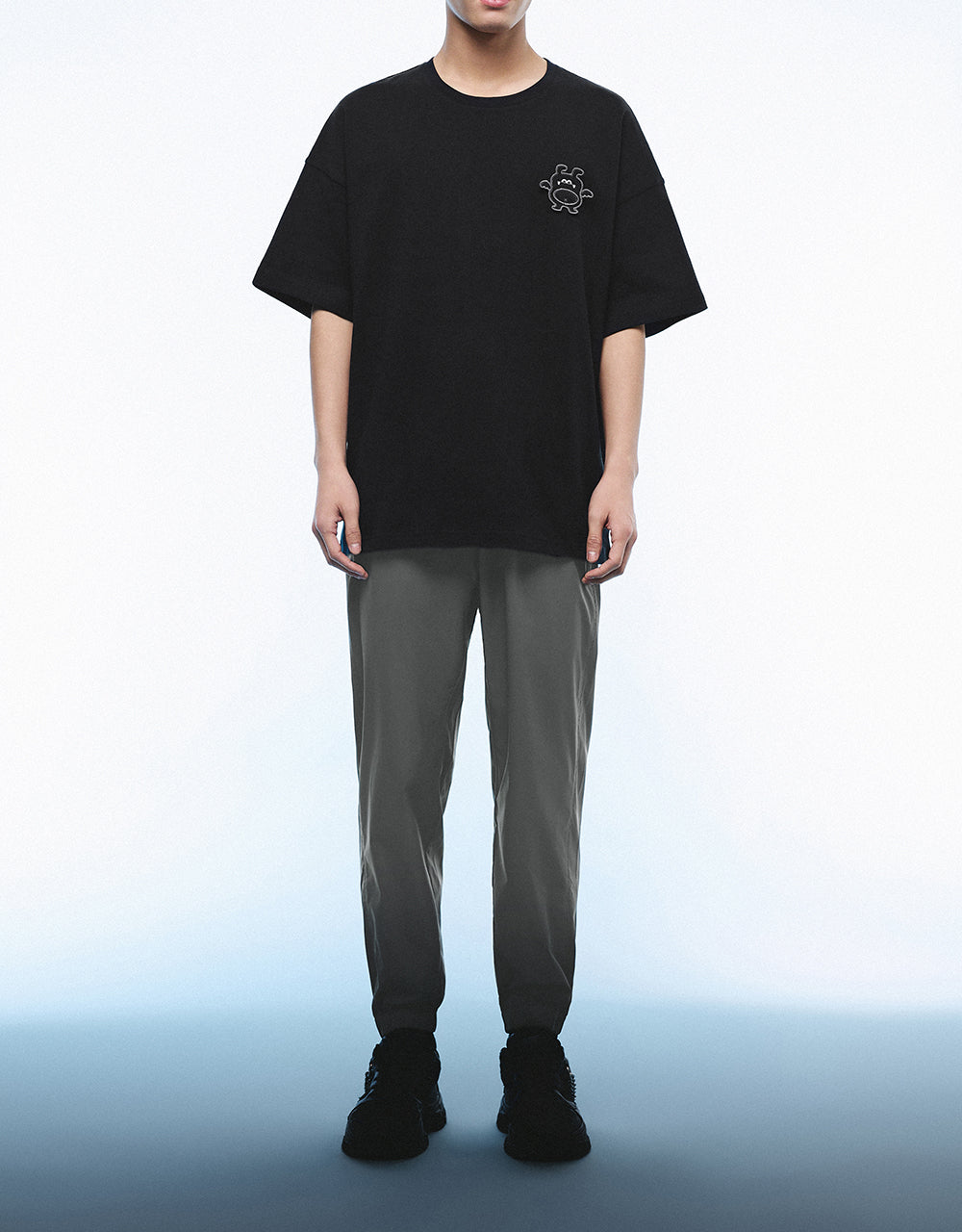 Drawstring Waist Knitted Jogger Pants