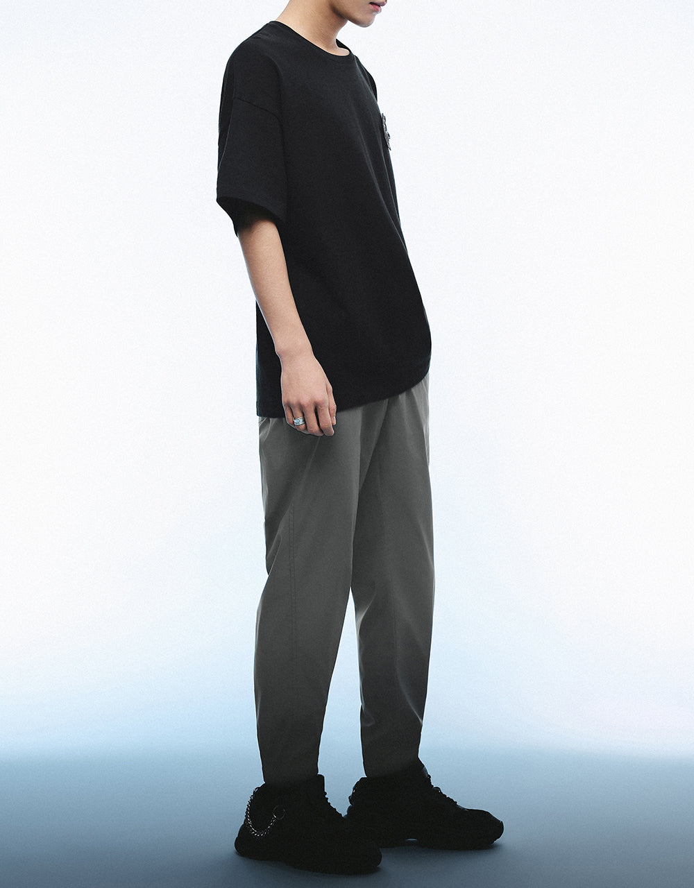 Drawstring Waist Knitted Jogger Pants
