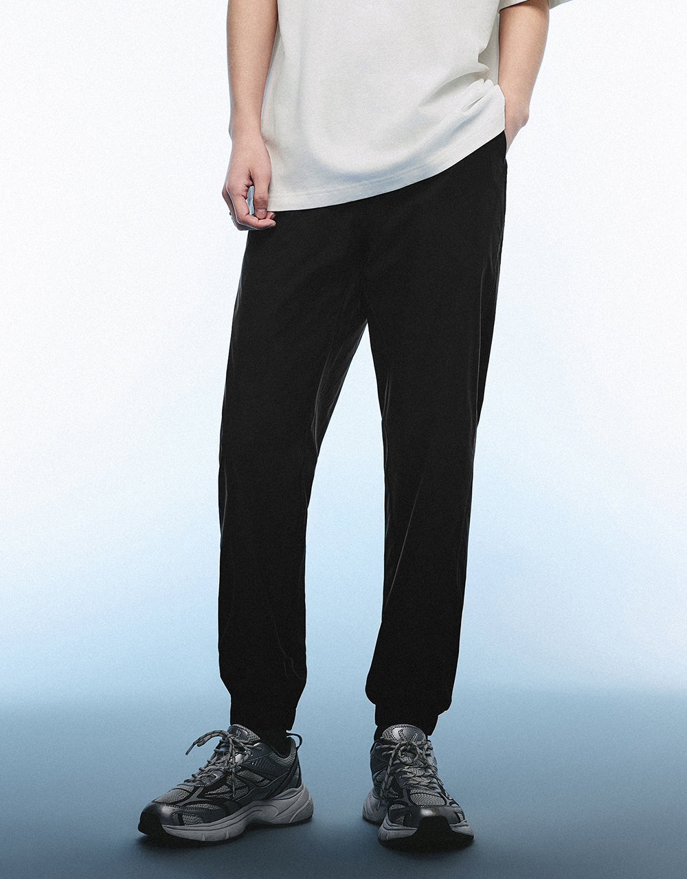 Drawstring Waist Knitted Jogger Pants