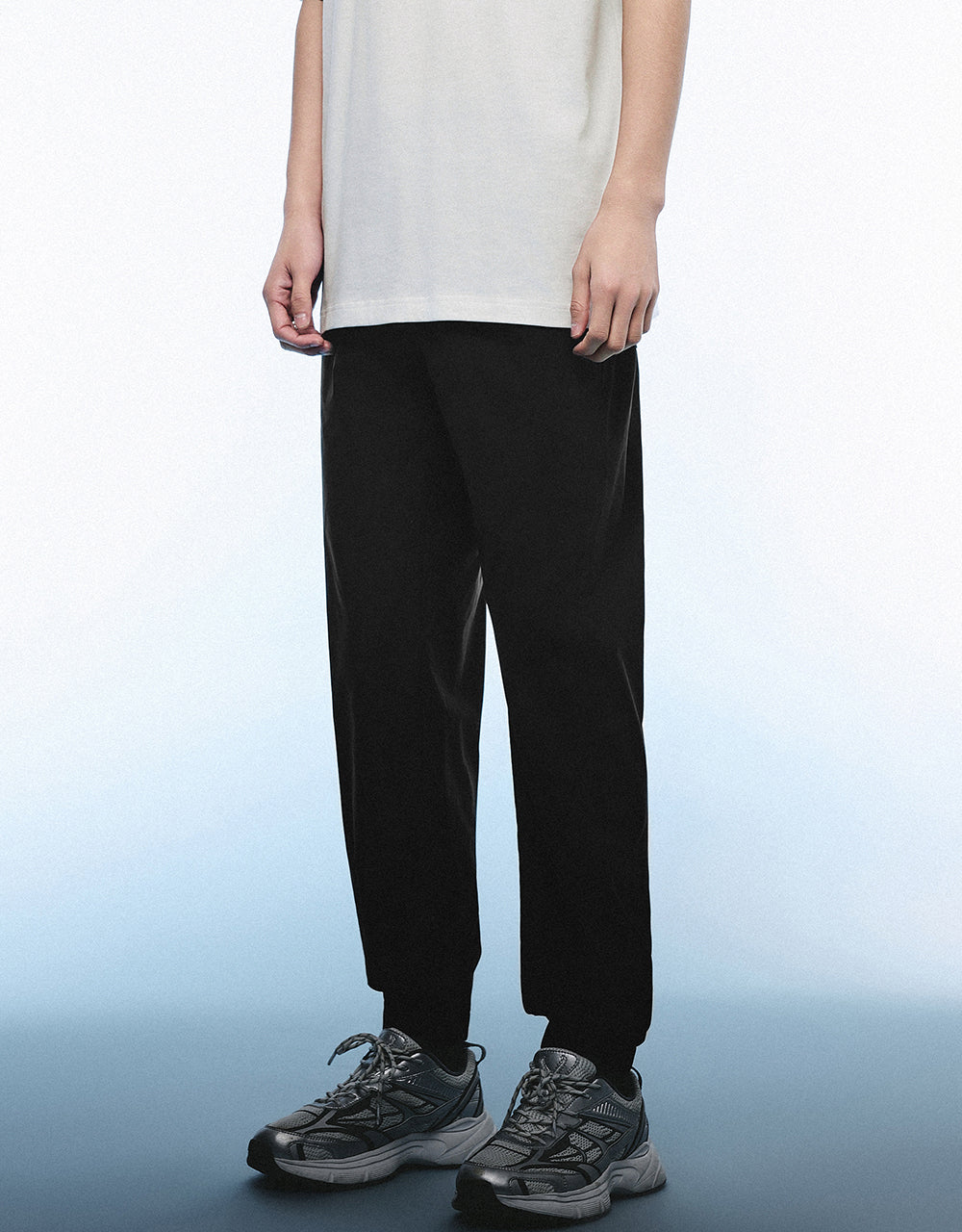 Drawstring Waist Knitted Jogger Pants