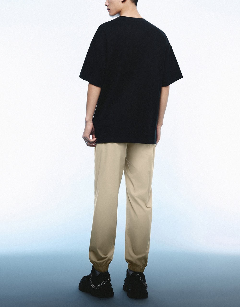 Drawstring Waist Knitted Jogger Pants