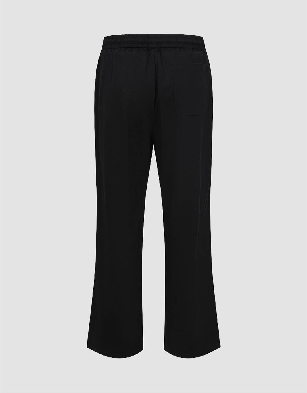 Drawstring Waist Knitted Wide-Leg Pants