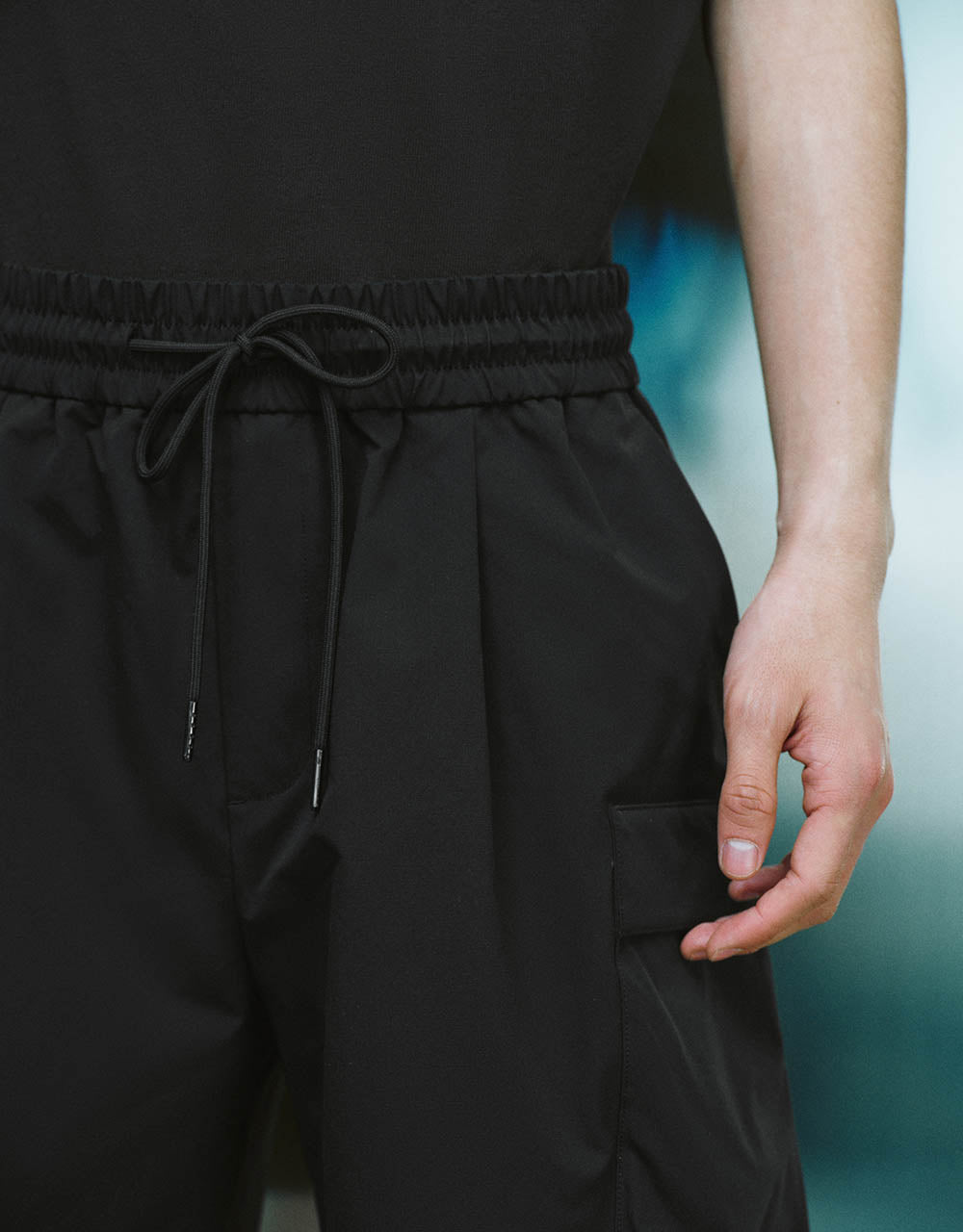 Drawstring Waist Shorts