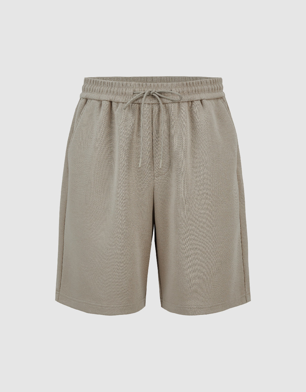 Drawstring Waist Knitted Shorts