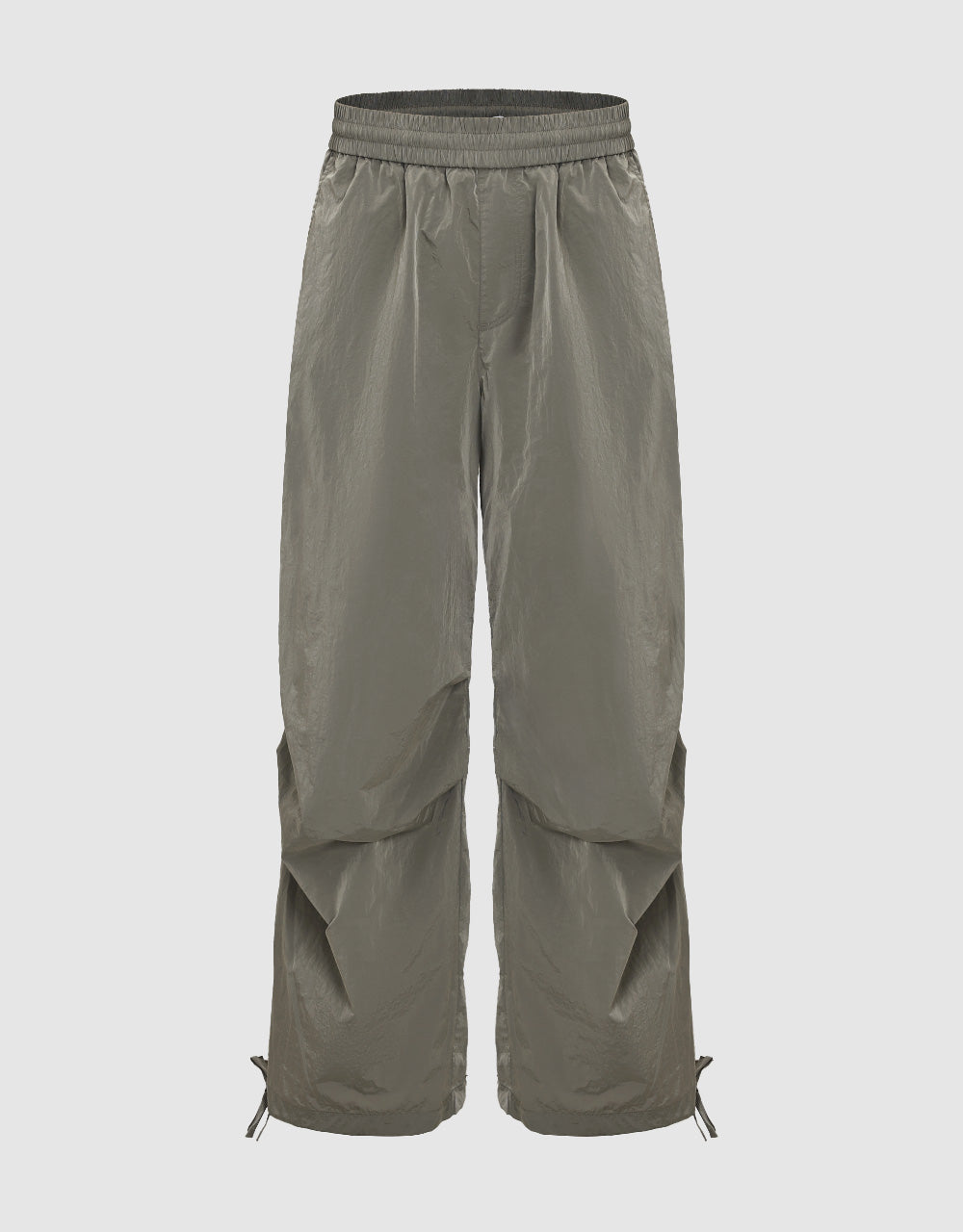 Drawstring Waist Straight Pants