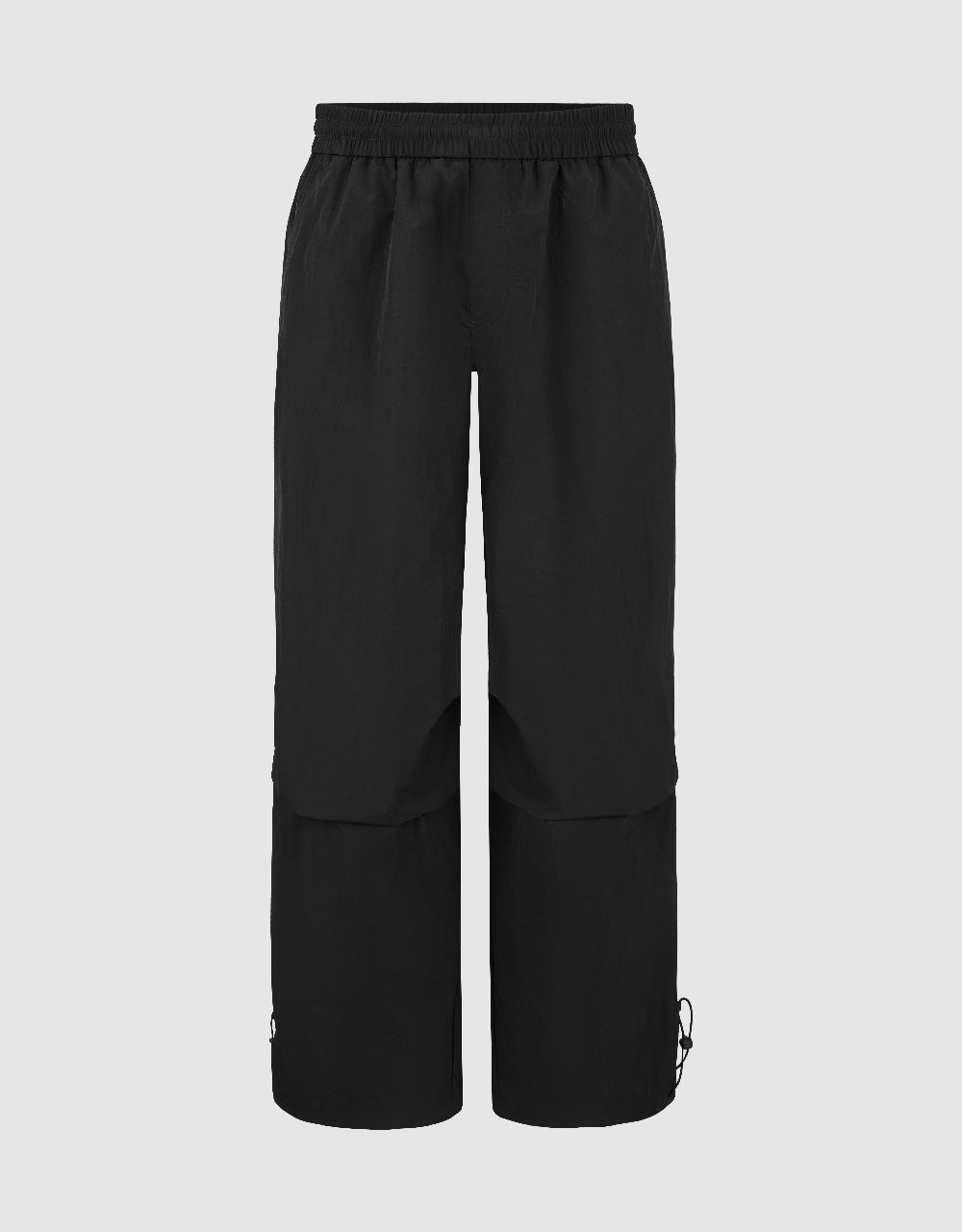 Elastic Waist Straight Pants