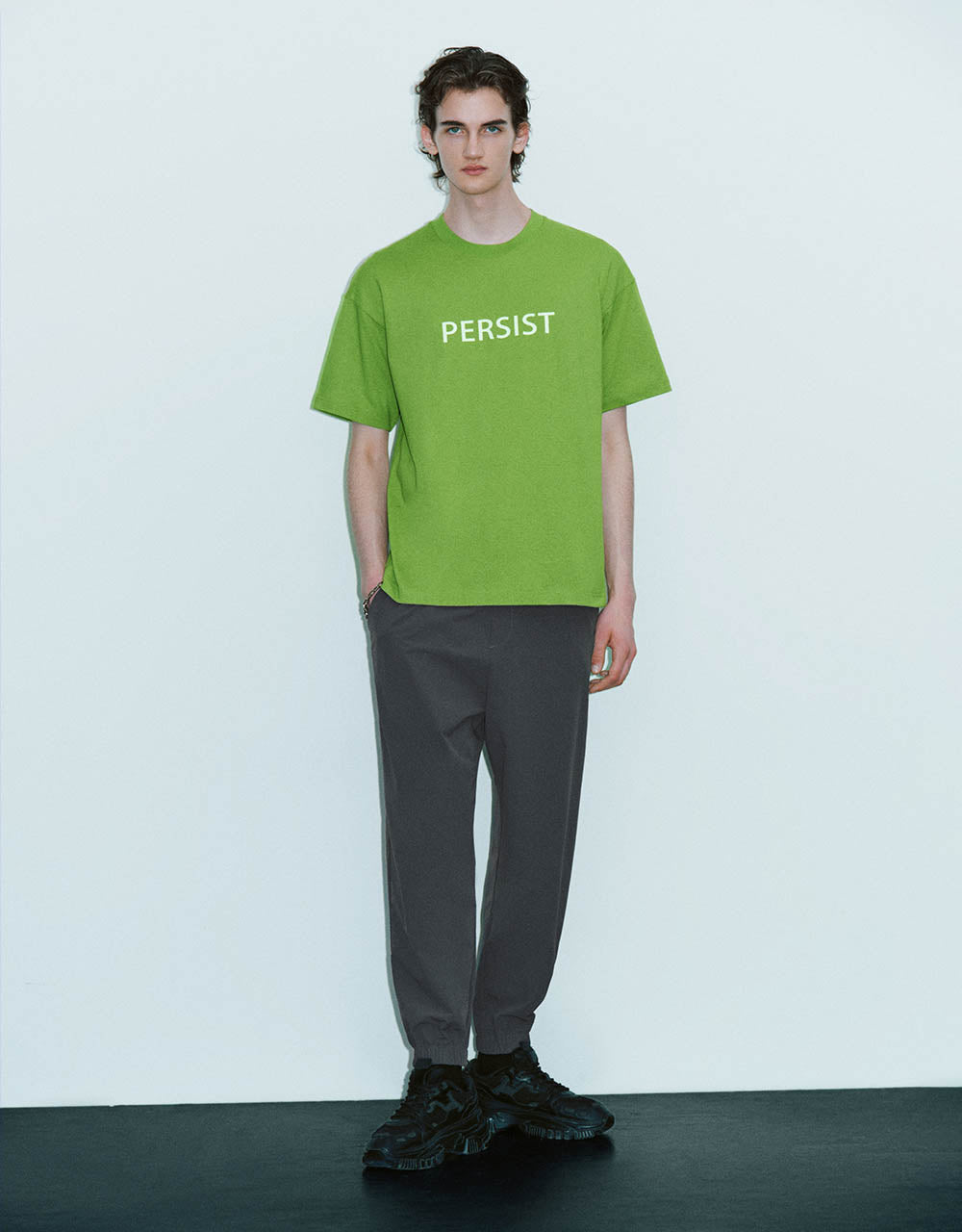 Drawstring Waist Loose Jogger Pants