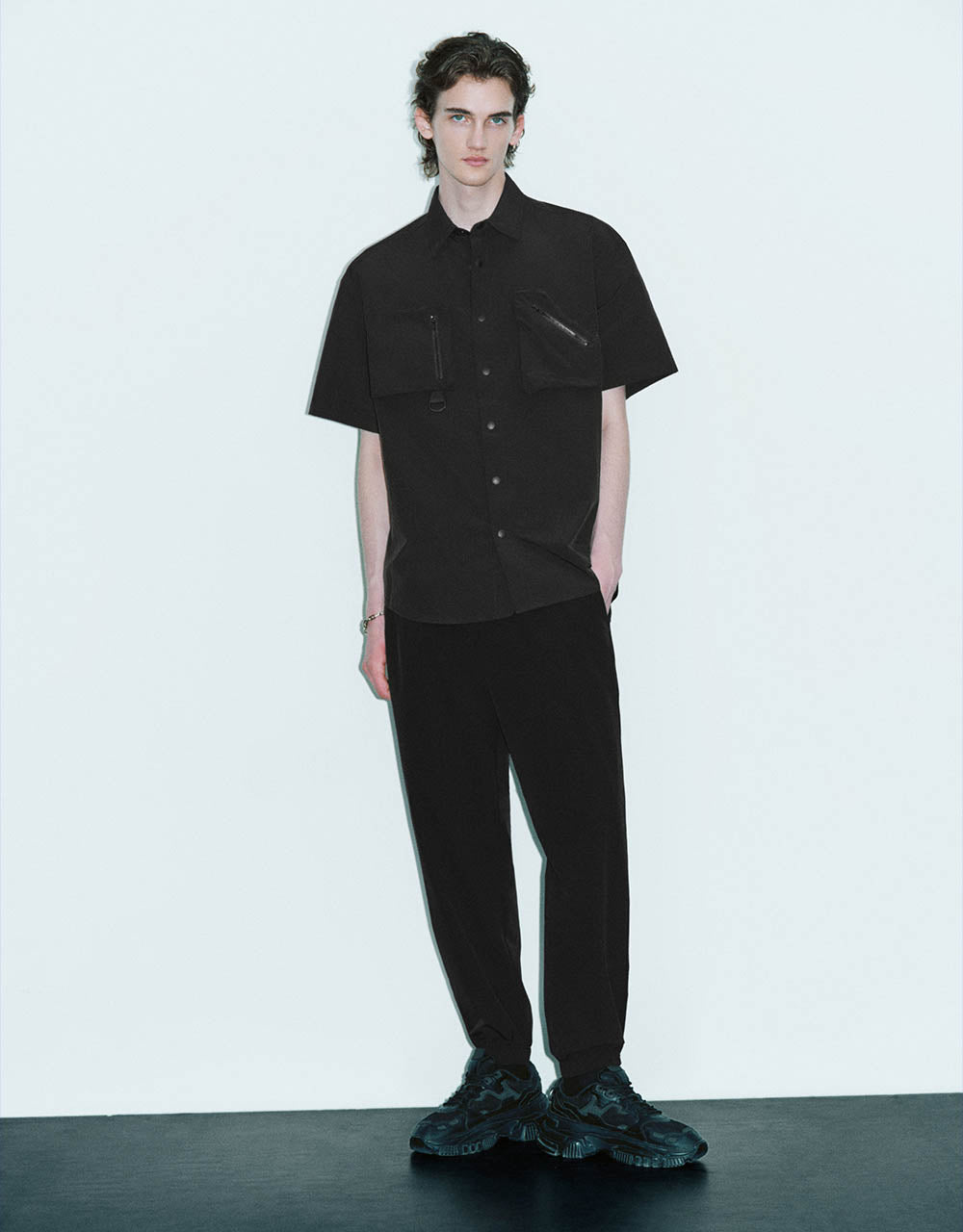 Drawstring Waist Loose Jogger Pants
