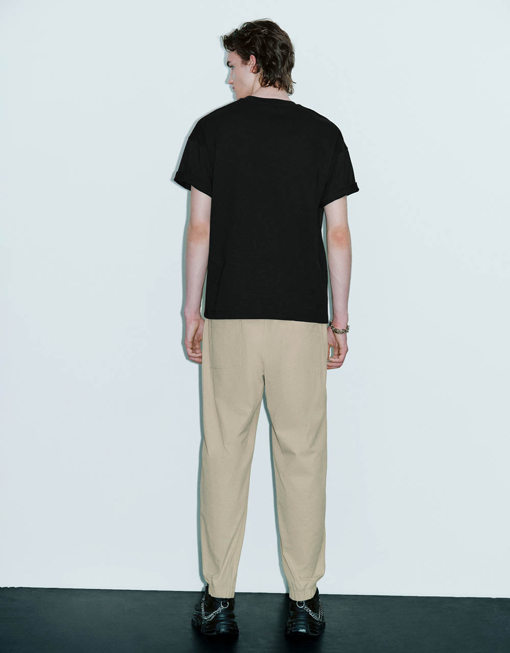 Drawstring Waist Loose Jogger Pants