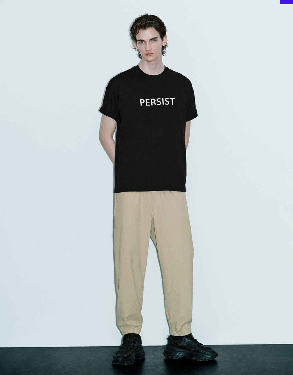 Drawstring Waist Loose Jogger Pants