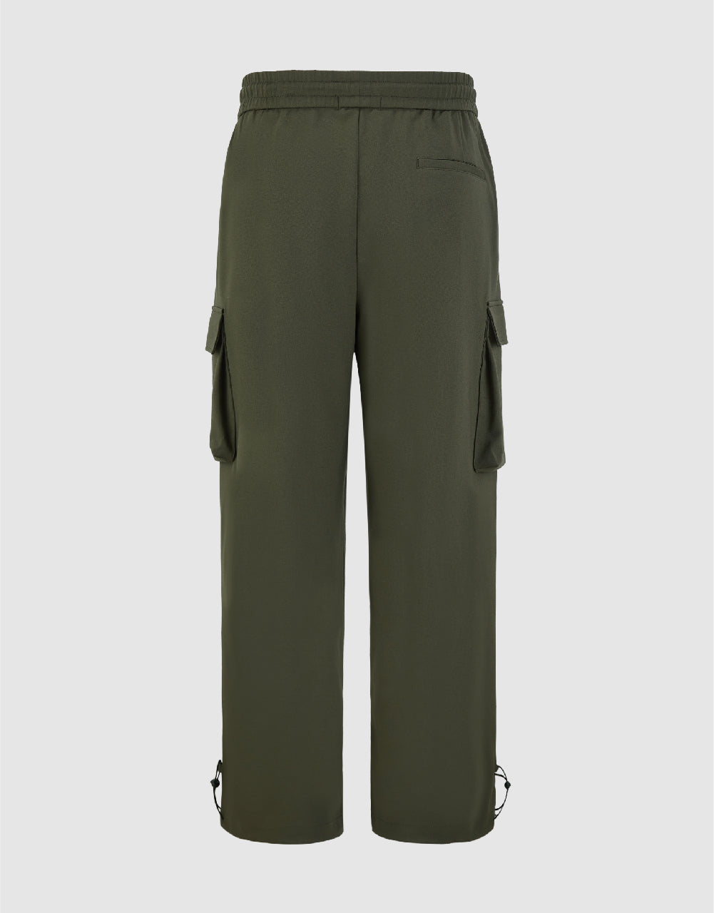 Drawstring Waist Straight Pants