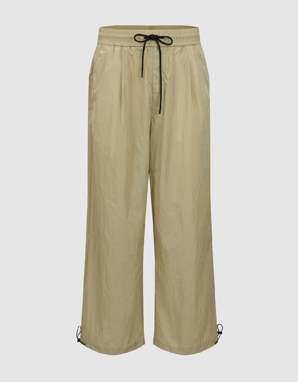 Drawstring Waist Straight Pants