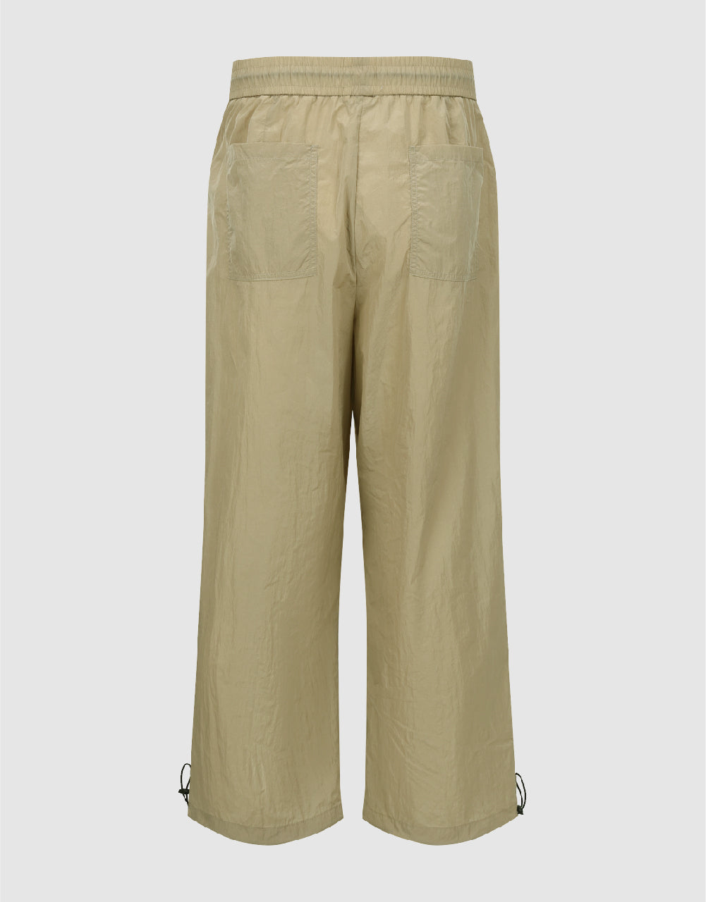 Drawstring Waist Straight Pants