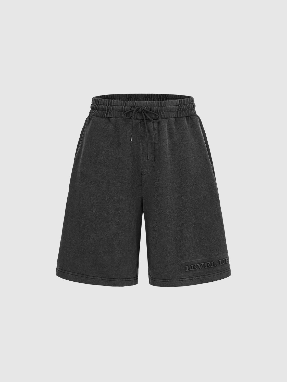 Drawstring Waist Loose Shorts