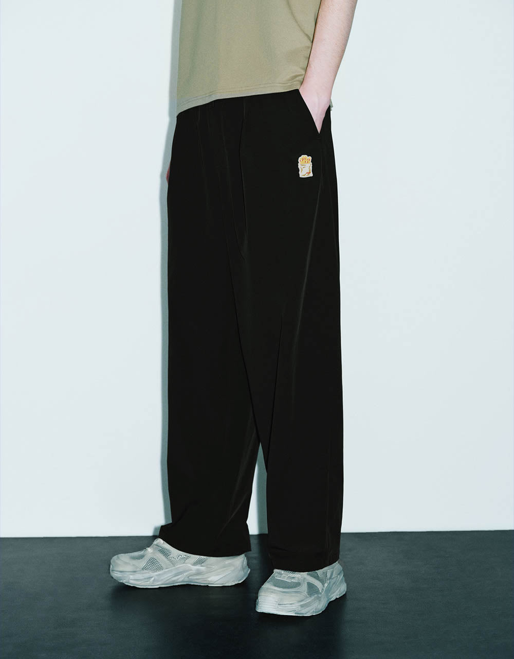 Drawstring Waist Straight Loose Pants