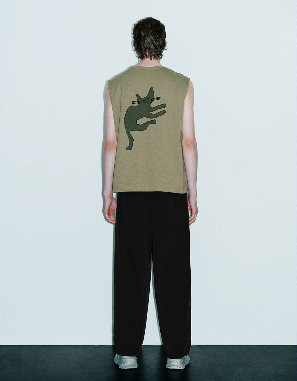 Drawstring Waist Straight Loose Pants