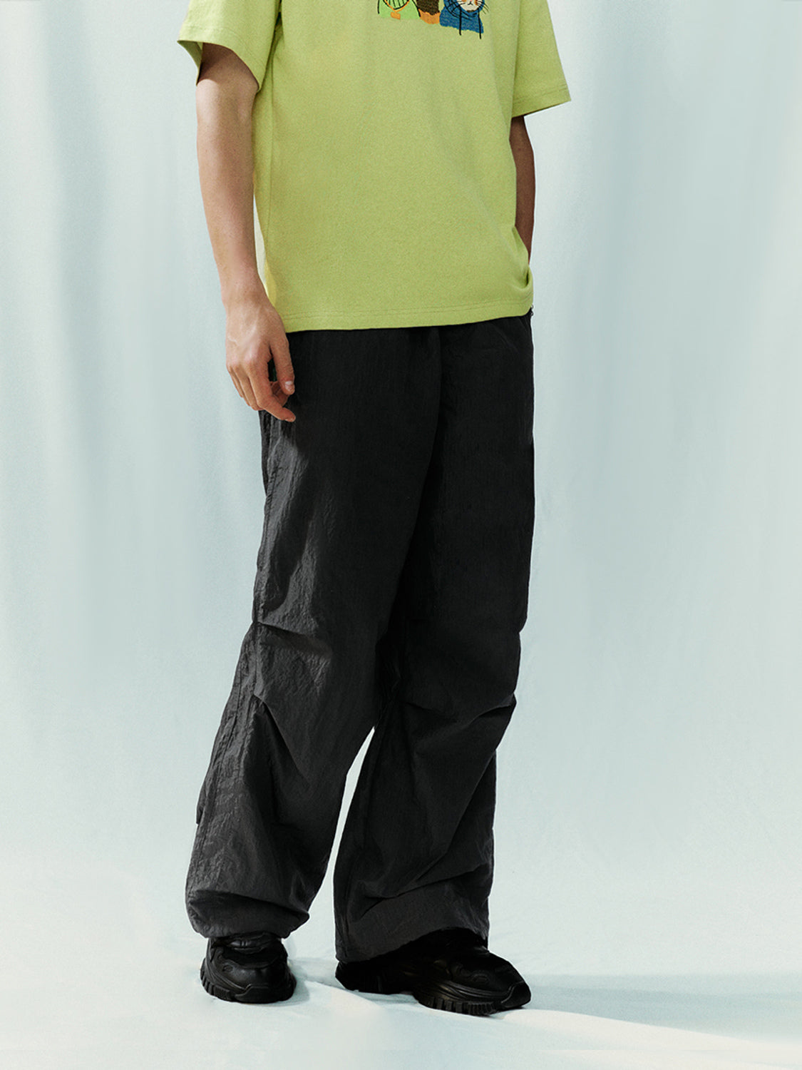 Drawstring Waist Jogger Pants