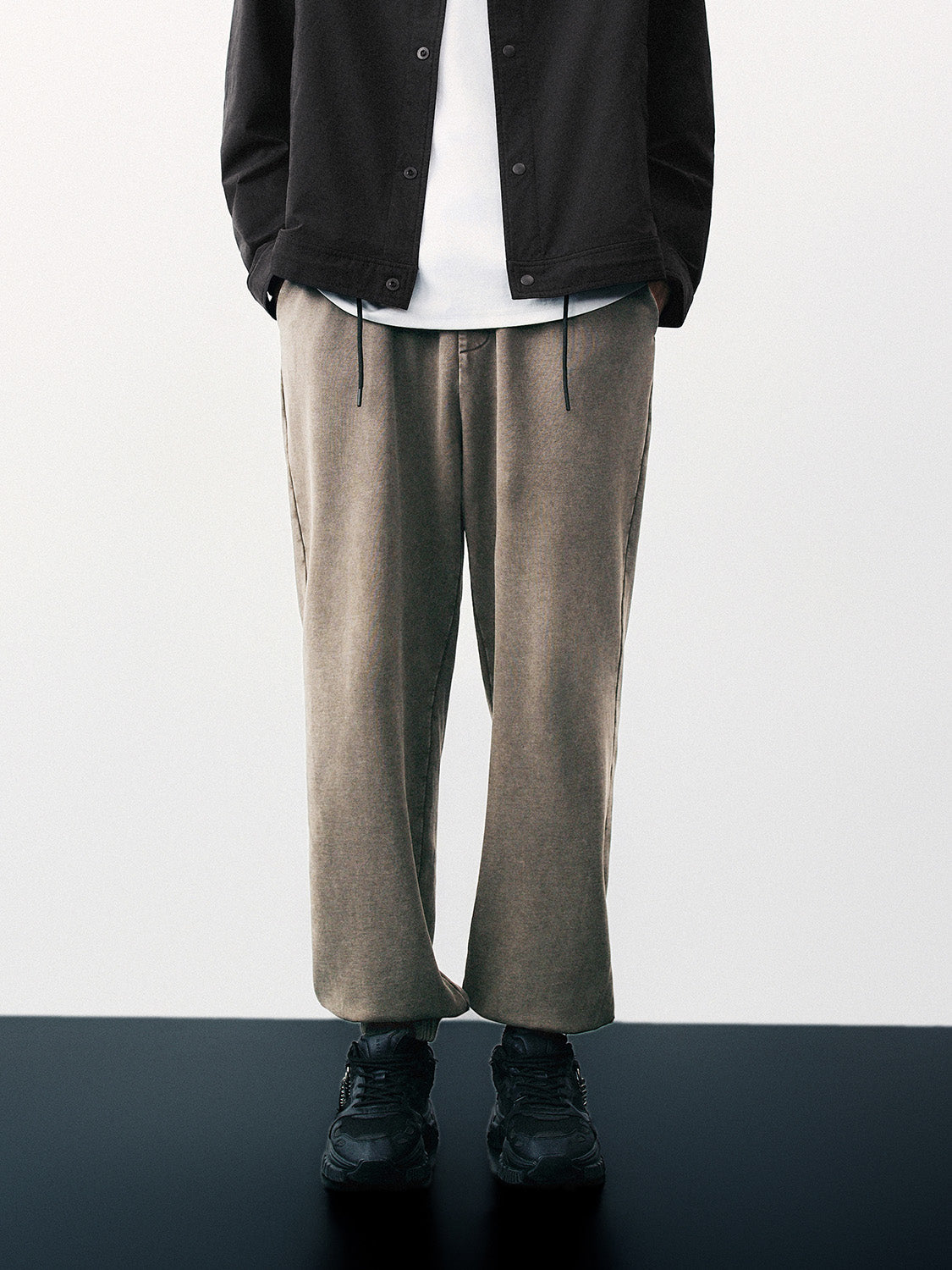 Drawstring Waist Oversized Jogger Pants
