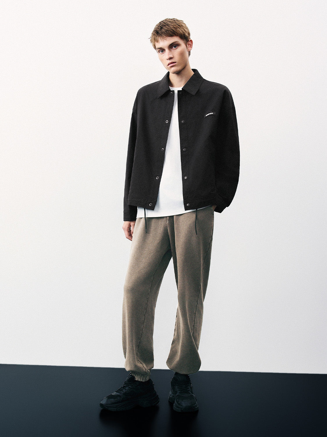 Drawstring Waist Oversized Jogger Pants