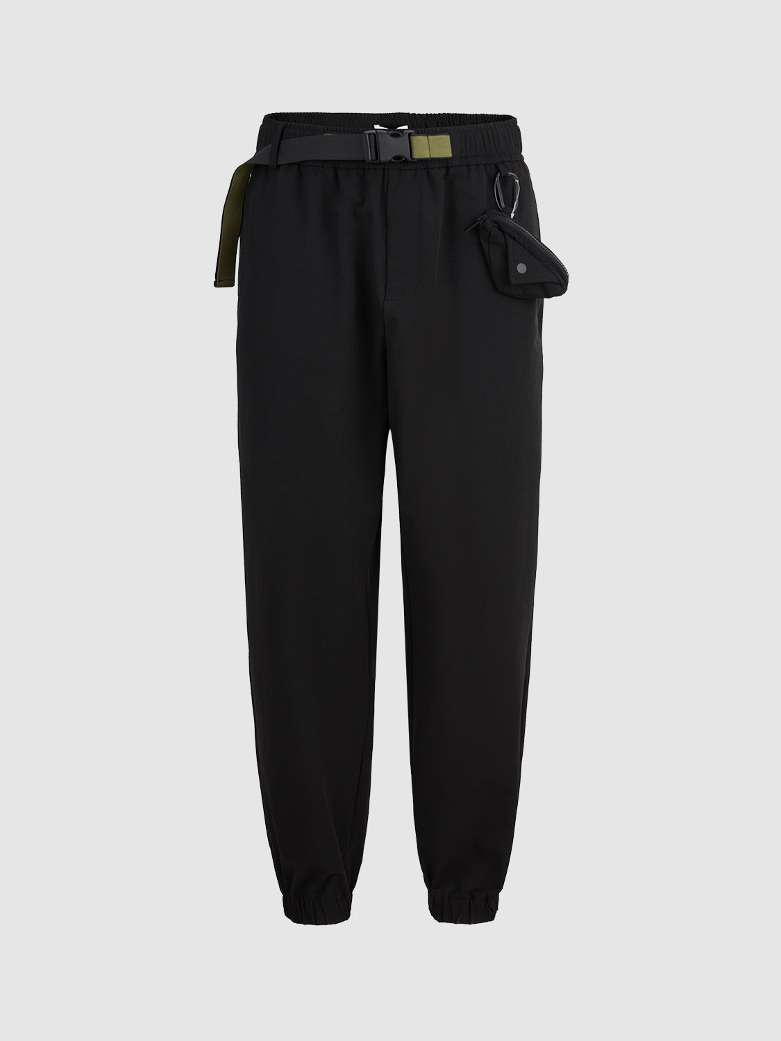 Loose Jogger Pants With Buckle
